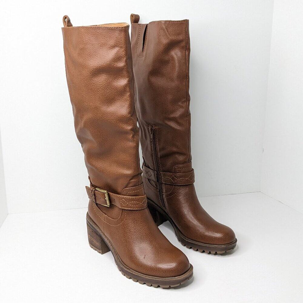 Zodiac Georgia Knee High Riding Boots, Brown, Women's 6.5